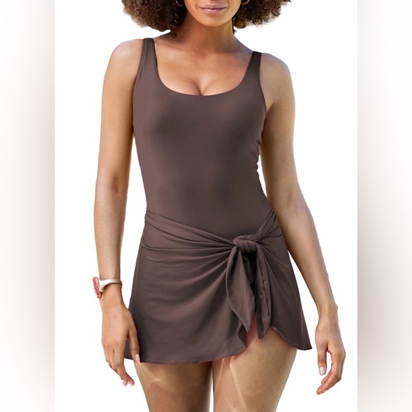 Eomenie Other - 1pc Swimdress Swimsuits for Women Tummy Control Swim Dresses Skirt Bathing Suit